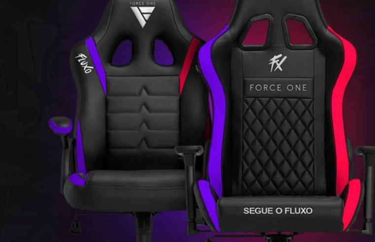 Force One lança linha exclusiva de cadeiras gamer do Fluxo