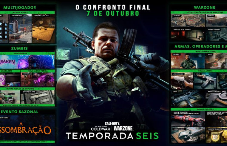 Sexta temporada de Call of Duty: Black Ops Cold War e Call of Duty Warzone chega no dia 7 de outubro