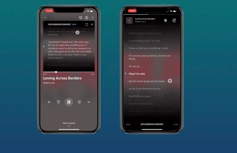 Amazon Music lança transcrição como primeiro recurso para podcasts