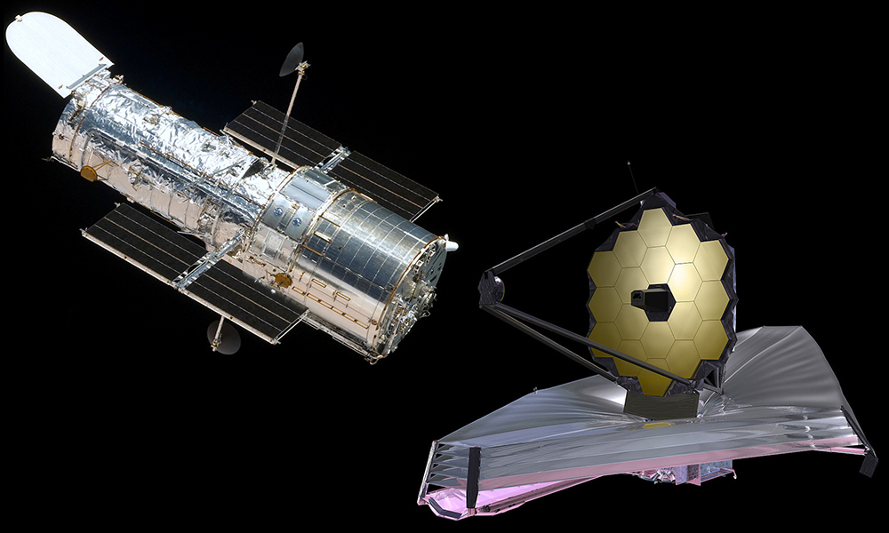 Hubble e James Webb 