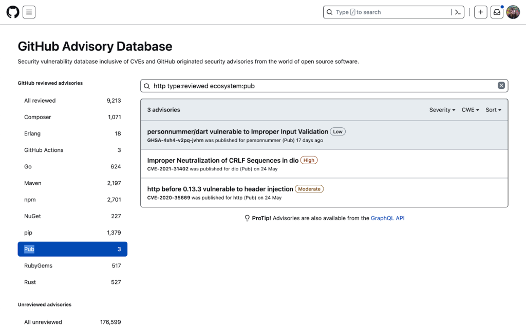 Github Database