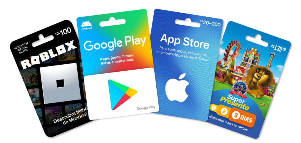Créditos e Giftcards pros melhores jogos e aplicativos
