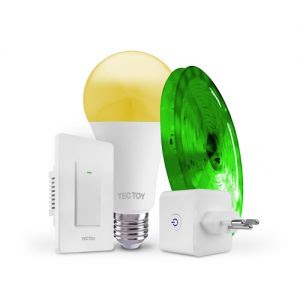 Kit Pense Bem – Lâmpanda Inteligente S-Lumen Led Wi-Fi + Plug Inteligente Pense Bem + S-Witch Interruptor Inteligente Wi-Fi + Fita LED Pense Bem