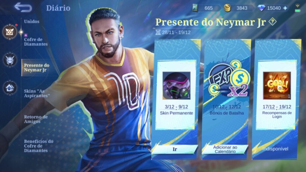 How to get free Neymar Jr Bruno skin in MLBB