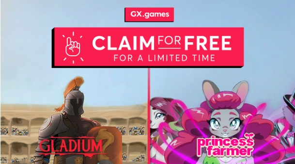 Jogos Gladium e Princess Farmer chegam ao GX.games gratuitamente em janeiro