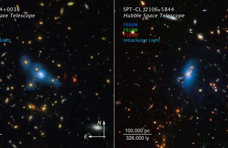 Hubble descobre luz fantasmagórica no espaço