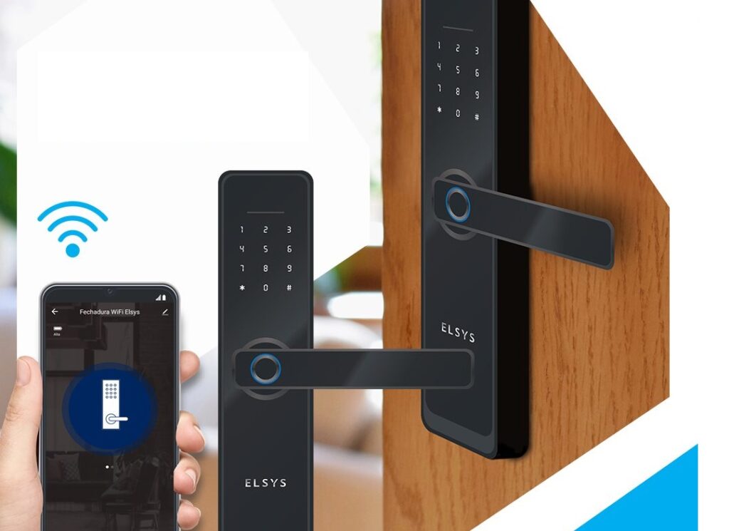 Elsys Lan A Nova Fechadura Digital Prata Com Conex O Wi Fi E Leitor