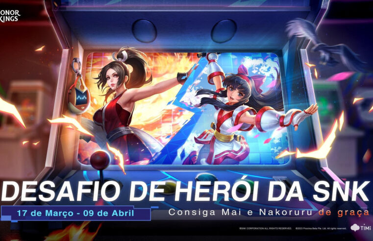 Famosos heróis da SNK, Mai (Mai Shiranui) e Nakoruru, estão a caminho de Honor of Kings; Participe do evento in-game para adquirir as personagens gratuitamente