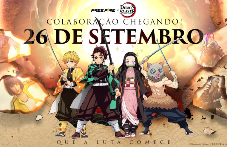 Free Fire unirá forças com Demon Slayer: Kimetsu no Yaiba para uma parceria especial