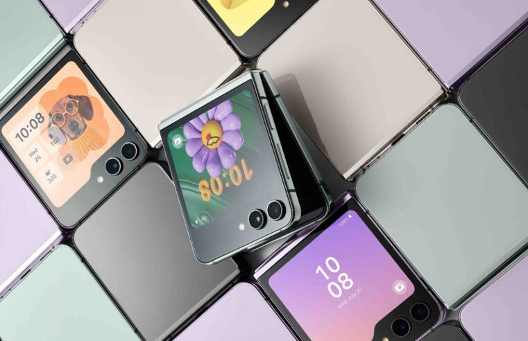 Com as cores da primavera, o novo Samsung Galaxy Z Flip5 é o smartphone perfeito para acompanhar o seu estilo