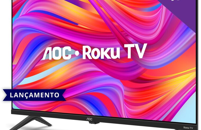 AOC anuncia nova linha de TV com sistema operacional Roku