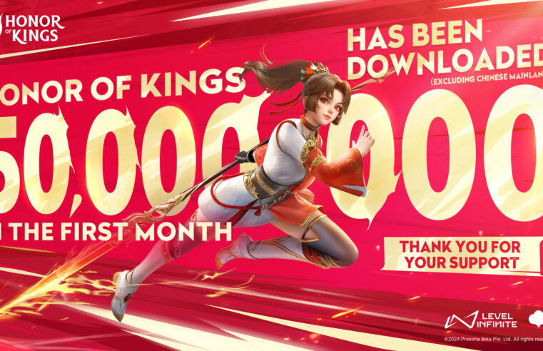 Servidor global de Honor of Kings atinge marca de 50 milhões de downloads