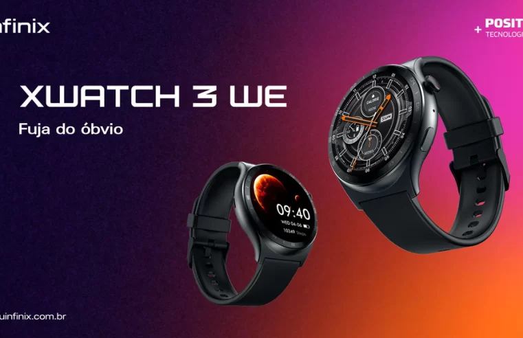 Infinix lança seu primeiro smartwatch no Brasil: XWatch 3 WE