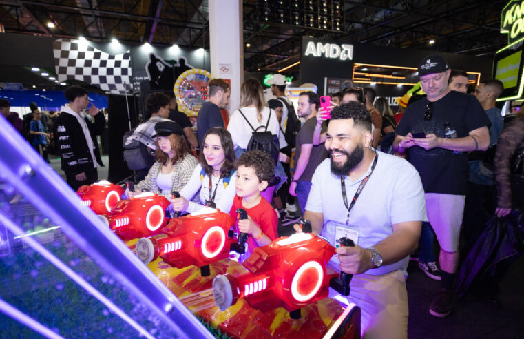 Game Station leva cerca 100 máquinas de jogos para público se divertir à vontade na Brasil Game Show