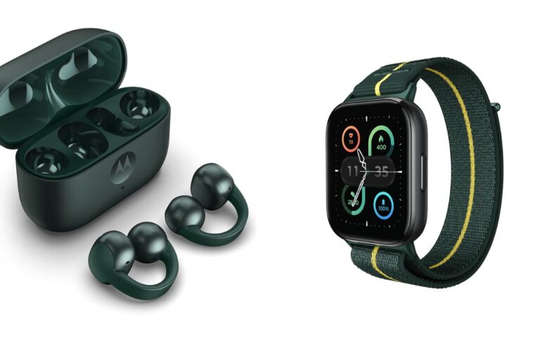 Motorola amplia portfólio com moto watch fit e moto buds loop: estilo, inteligência e parceria com Bose e Swarovski®