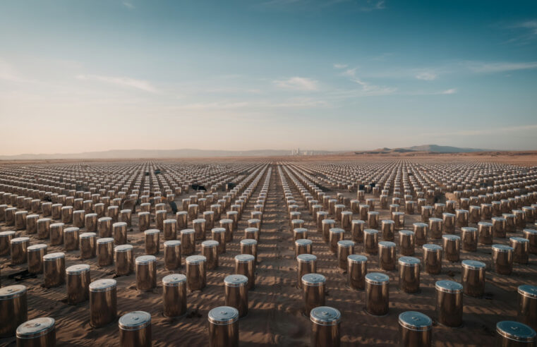 Baterias enterradas no deserto garantem energia solar à noite para milhares de casas