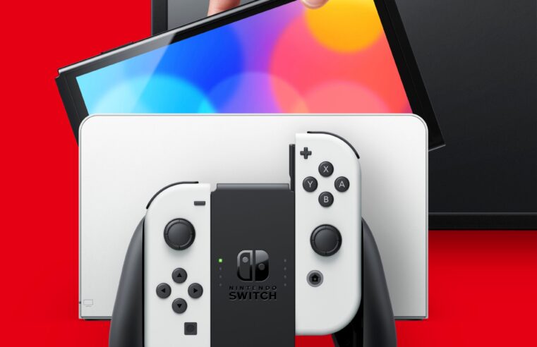 Baixou! Nintendo Switch OLED com Mario Kart 8 por só R$ 2.343,60, com frete grátis!