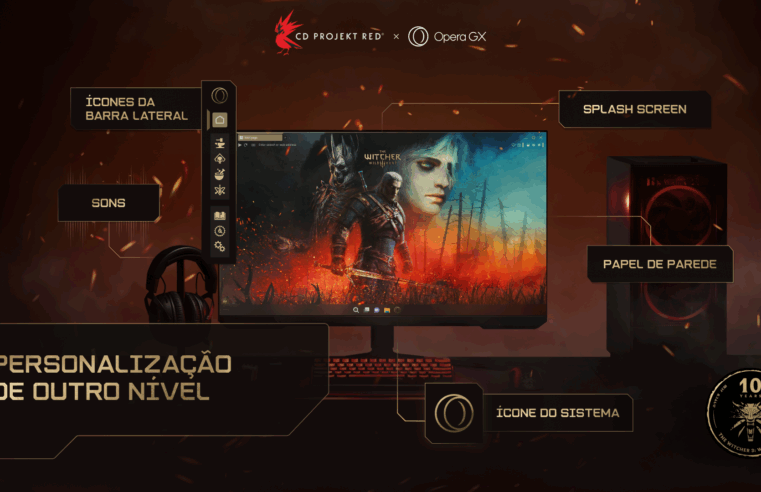 Opera GX mergulha no universo de The Witcher 3 com edição especial em homenagem aos 10 anos de Wild Hunt