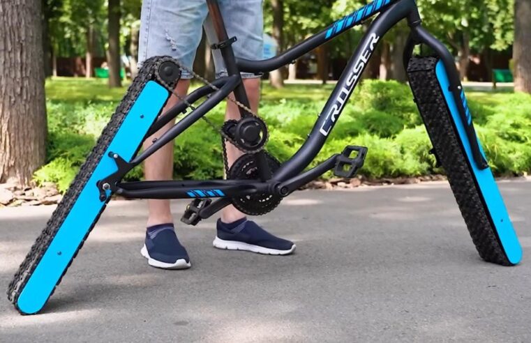 Bicicleta sem rodas criada por youtuber funciona de verdade e viraliza nas redes
