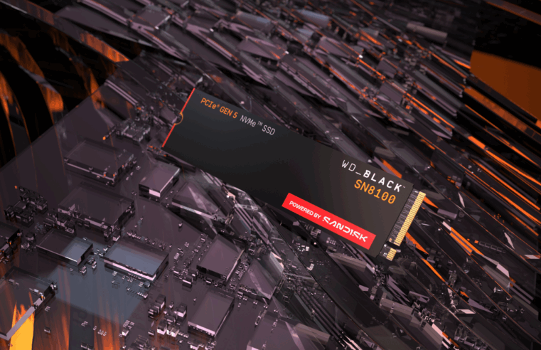 Sandisk apresenta WD_BLACK SN8100, SSD PCIe Gen 5.0 com até 14.900 MB/s e foco em gamers e criadores