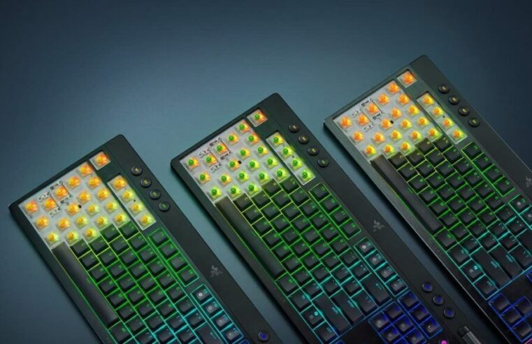 Razer apresenta sua linha mais avançada de teclados gamer de perfil baixo, a BlackWidow V4 Low-Profile
