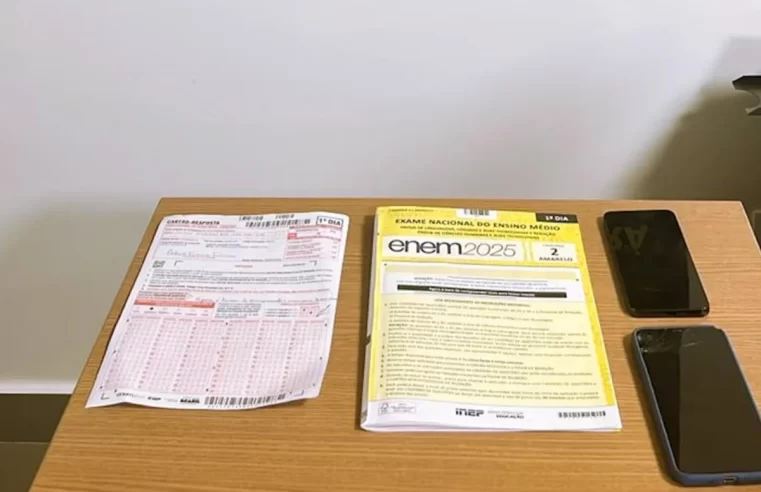 Candidato é preso pela PF ao tentar fraudar o Enem 2025 com celular e rascunho digital no Ceará