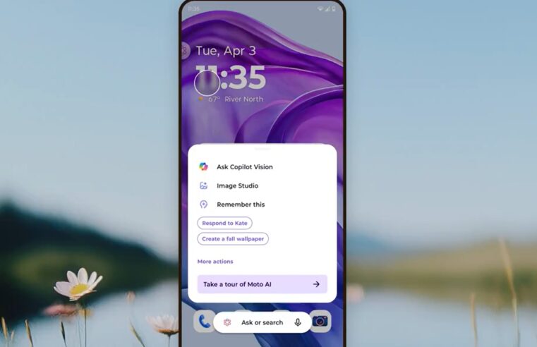 Motorola lança Copilot Vision com Microsoft e leva interação por inteligência artificial a um novo patamar