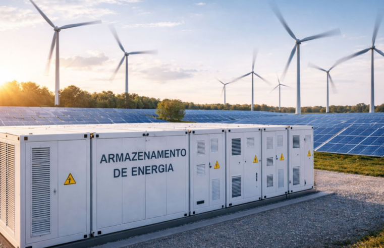 Brasil aposta em megabaterias para armazenar energia solar e eólica e acelerar transição energética sustentável