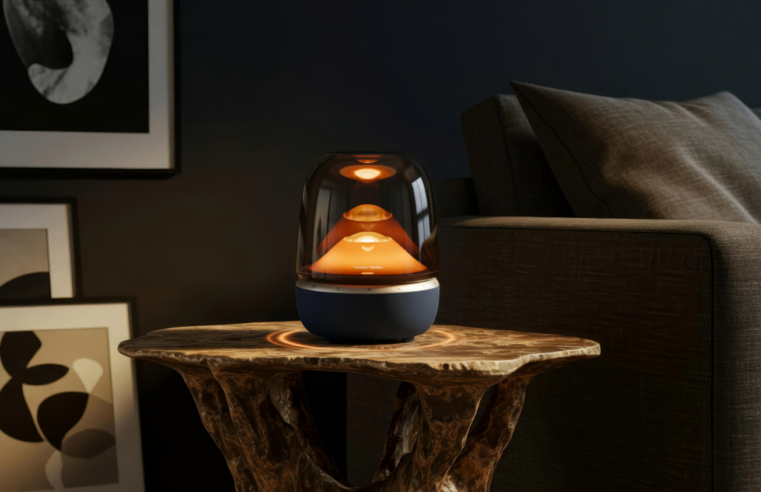 Harman Kardon lança Aura Studio 5 Wi-Fi no Brasil com som 360°, Bluetooth 6.0 e iluminação sincronizada